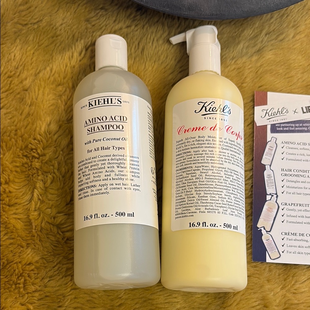 Kiehl's Amino Acid Shampoo and Creme de Corps Duo Set